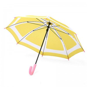 21 인치 오렌지 과일 우산 귀여운 패턴 작은 크기 우산 사용자 정의 인쇄 직선 우산