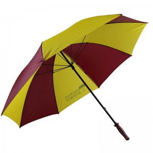 190T 명주 패브릭 골프 우산 수동 오픈 골프 우산 로고 사용자 지정 인쇄