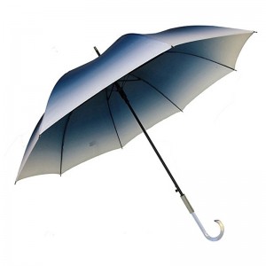23inch 자동 개방형 그라디언트 패브릭 컬러 마케팅 직선 우산