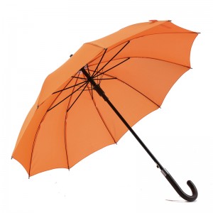플라스틱 곡선 손잡이와 23 인치 마케팅 판매 정의 사용자 정의 컬러 직선 우산